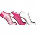 FILA Lot de 3 paires de Socquettes Femme Coton GIR Rose Blanc