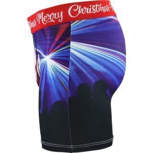 DANDY Boxer Homme Microfibre SANTA NIGHT Bleu Rouge