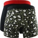 LEVI'S Lot de 2 Boxers Homme Coton CHEETAH Kaki Noir