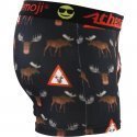 ATHENA Boxer Garçon Microfibre ELANS Noir Marron EMOJI