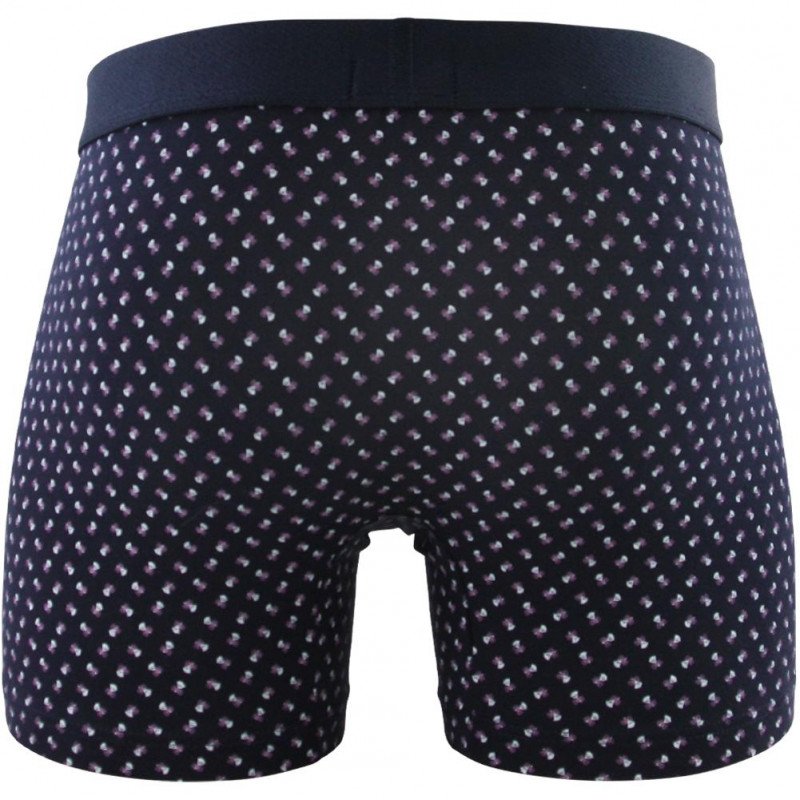 EDEN PARK Boxer Homme Coton ROSES Marine Rose