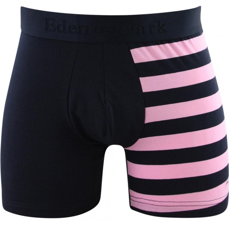 Boxer Homme HALFRAY2 Bleu et Rose