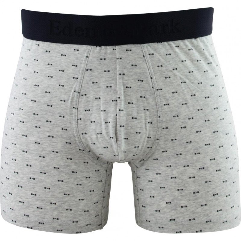 EDEN PARK Boxer Homme Coton FLOT Gris chiné Marine