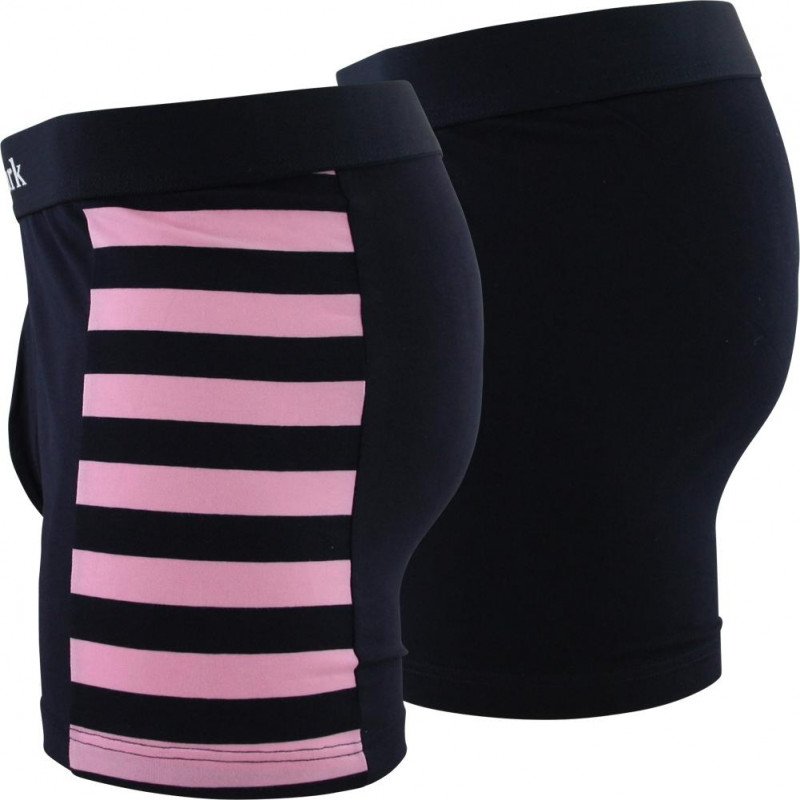 EDEN PARK Lot de 2 Boxers Homme Coton DUOCLASS Marine Rose