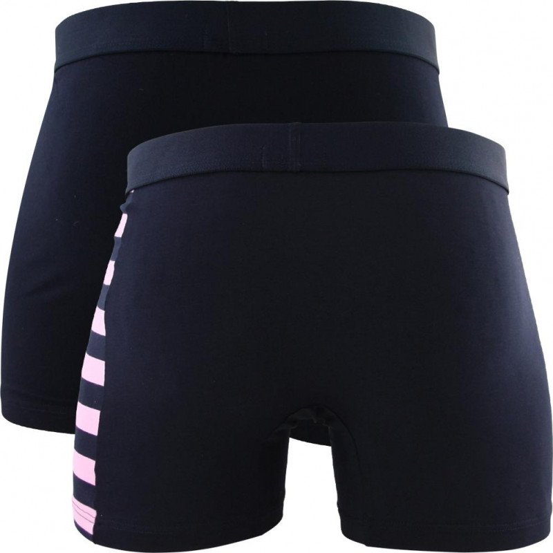 EDEN PARK Lot de 2 Boxers Homme Coton DUOCLASS Marine Rose