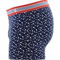 EMINENCE Boxer Homme Coton STRIKE QUILLES Marine Blanc