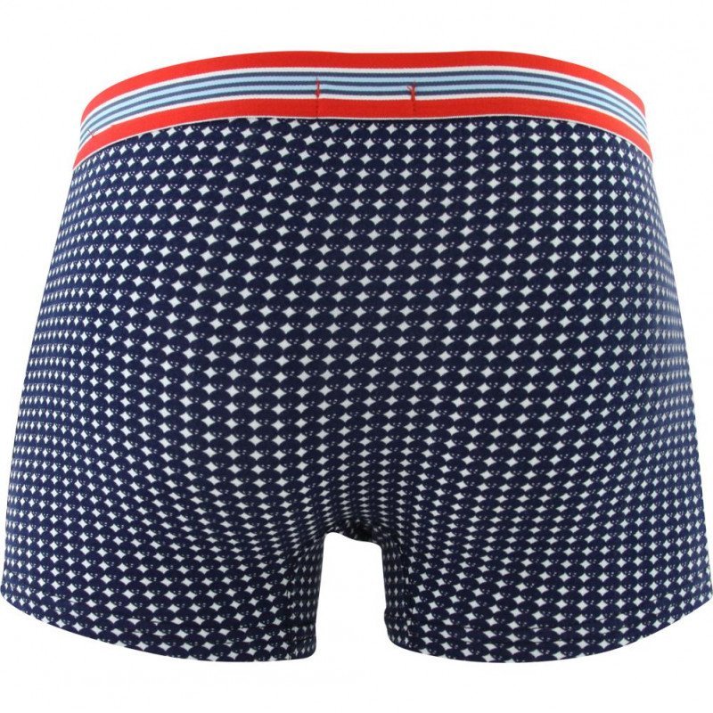 EMINENCE Boxer Homme Coton STRIKE BOULES Marine Orange