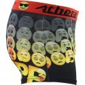 ATHENA Boxer Homme Microfibre JPP Noir Jaune EMOJI