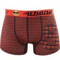 ATHENA Boxer Garçon Microfibre LE S Noir Rouge EMOJI