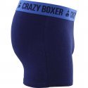 CRAZYBOXER Boxer Homme Coton Bio BCBASS1 Marine Bleu