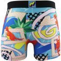 CRAZYBOXER Boxer Homme Microfibre BM4ASS33 DINO Bleu Noir