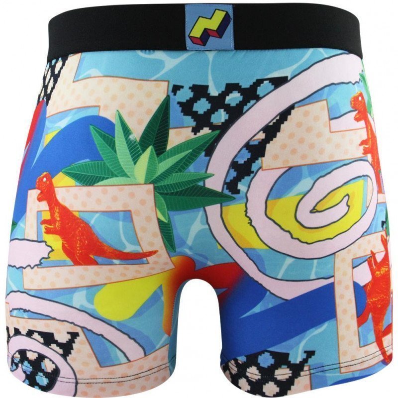 Boxer Homme DINO Bleu et Noir