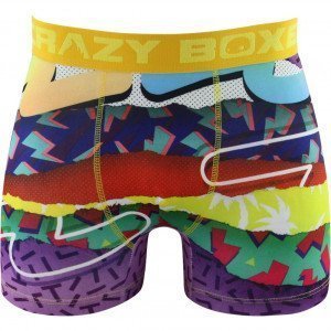 CRAZYBOXER Boxer Homme Microfibre BM4ASS33 TRPR Jaune Violet