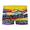 CRAZYBOXER Boxer Homme Microfibre BM4ASS33 TRPR Jaune Violet