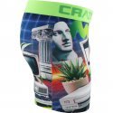 CRAZYBOXER Boxer Homme Microfibre BM4ASS32 RETR Vert Bleu