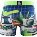 Boxer Homme RETR Vert et Bleu
