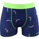 CRAZYBOXER Boxer Homme Microfibre BM4ASS35 EGGP Bleu Vert