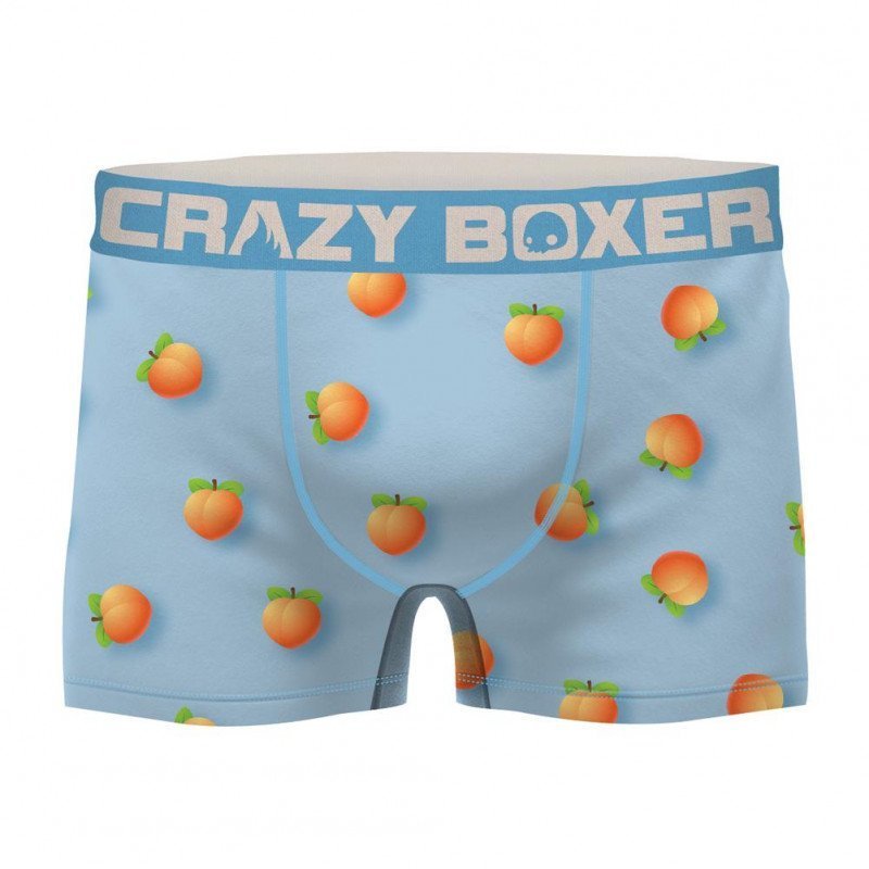 CRAZYBOXER Boxer Homme Microfibre BM4ASS35 PEAC Ciel Orange