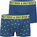 LOT DE 2 Boxer Sous-vêtements Homme ANAS Bleu et Jaune