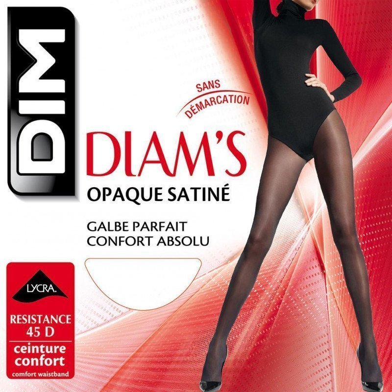 Collants Femme JAMBES FUSELEES DIAMS Noir et Uni