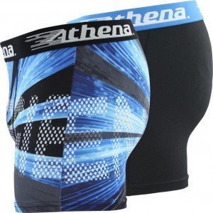ATHENA Lot de 2 Boxers Garçon Microfibre MICRO PERF Bleu Noir
