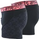 LOT DE 2 Boxer Sous-vêtements Homme RUNNING Noir et Rouge