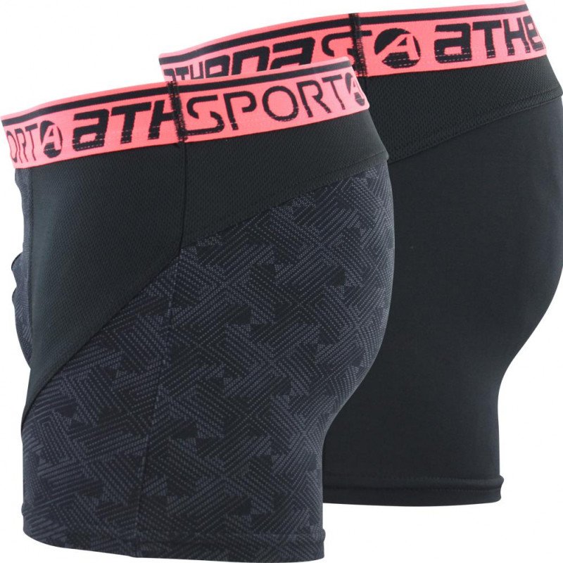 LOT DE 2 Boxer Sous-vêtements Homme RUNNING Noir et Rouge