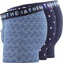 LOT DE 3 Boxer Sous-vêtements Homme EASY CHIC Bleu et Marine