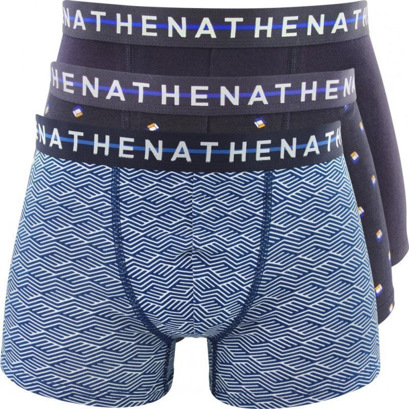 LOT DE 3 Boxer Sous-vêtements Homme EASY CHIC Bleu et Marine