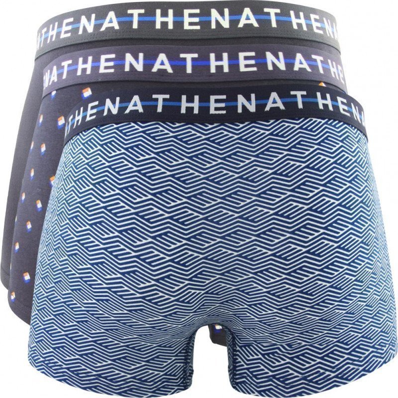 LOT DE 3 Boxer Sous-vêtements Homme EASY CHIC Bleu et Marine