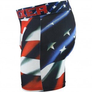 CRAZYBOXER Boxer Homme Microfibre BM4ASS37 FLAG Bleu Rouge