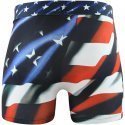 CRAZYBOXER Boxer Homme Microfibre BM4ASS37 FLAG Bleu Rouge