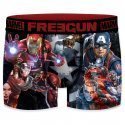 FREEGUN Boxer Homme Microfibre DEU Noir Rouge