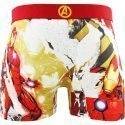 FREEGUN Boxer Homme Microfibre IRO Rouge Jaune MARVEL