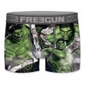 FREEGUN Boxer Homme Microfibre MAR Vert Gris MARVEL