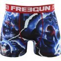 FREEGUN Boxer Homme Microfibre XYZ Bleu Rouge MARVEL