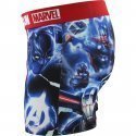 FREEGUN Boxer Homme Microfibre XYZ Bleu Rouge MARVEL