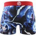 FREEGUN Boxer Homme Microfibre XYZ Bleu Rouge MARVEL