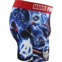 FREEGUN Boxer Homme Microfibre XYZ Bleu Rouge MARVEL