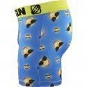 FREEGUN Boxer Homme Microfibre LUN Cyan Jaune PREMIUM