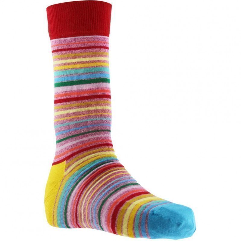 HAPPY SOCKS Chaussettes Femme Coton PRS Rose Multicolore