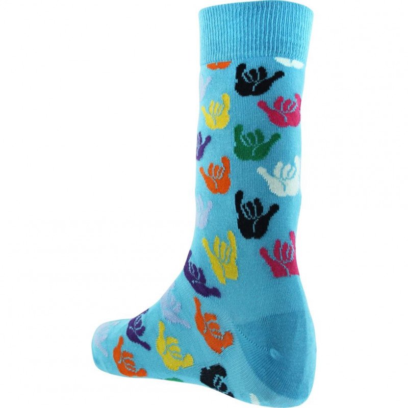 HAPPY SOCKS Chaussettes Mixte Coton SUP Cyan Multicolore