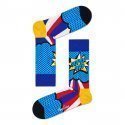 HAPPY SOCKS Chaussettes Homme Coton DAD Bleu Jaune