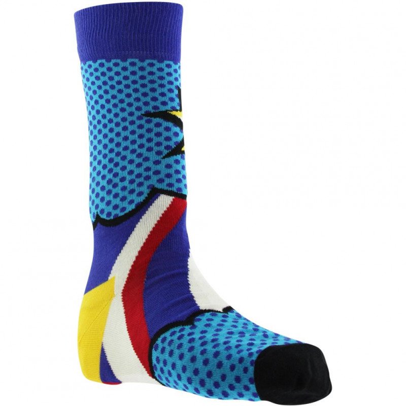 HAPPY SOCKS Chaussettes Homme Coton DAD Bleu Jaune