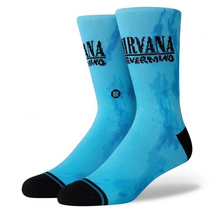 STANCE Chaussettes Homme Microcoton NEVERMIND Cyan Noir NIRVANA