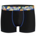 FREEGUN Boxer Homme Coton bio CEINTASS1 CEANANAS Noir Bleu