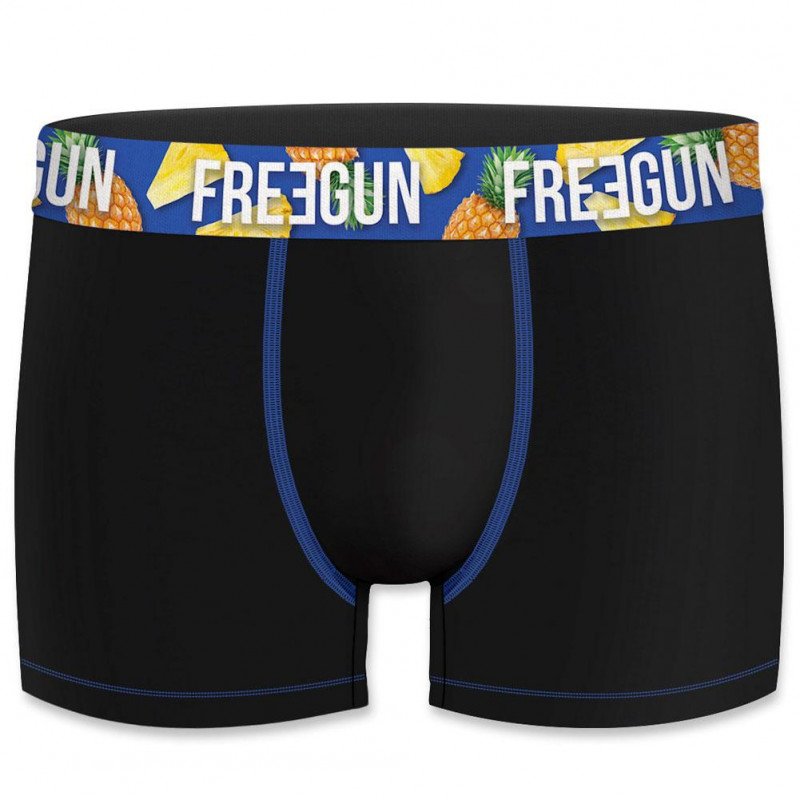 Boxer Homme CEINTASS1 Noir et Bleu