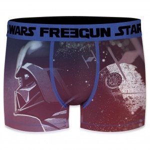 FREEGUN Boxer Homme Microfibre BLU Noir Bleu STAR WARS
