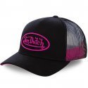 VON DUTCH Casquette Femme Microfibre NEO Noir Rose