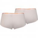 PUMA Lot de 2 Boxers Femme Coton ICONIC Light Pink Blanc